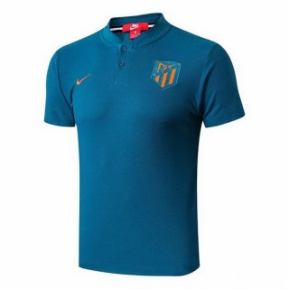 Polo Atlético de Madrid 2018 2019 Bleu Polo Atlético de Madrid 2018 2019 Bleu