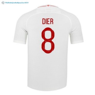 Maillot Angleterre Domicile Dier 2018 Blanc