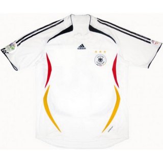 Maillot Allemagne Domicile Retro 2006 Blanc