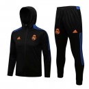 Sweat Shirt Capuche Real Madrid 2022 Noir Bleu