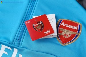 Survetement Arsenal 2017 2018 Bleu Gris