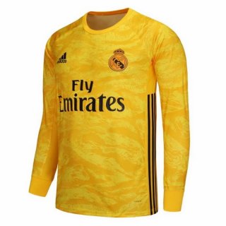 Maillot Real Madrid Domicile ML Gardien 2019 2020 Jaune