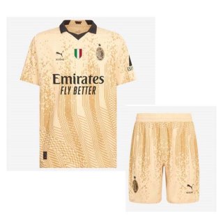 Maillot AC Milan 4th Enfant 2022-2023 Jaune