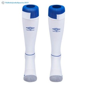 Chaussette Everton Domicile 2018 2019 Blanc