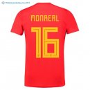 Maillot Espagne Domicile Monreal 2018 Rouge