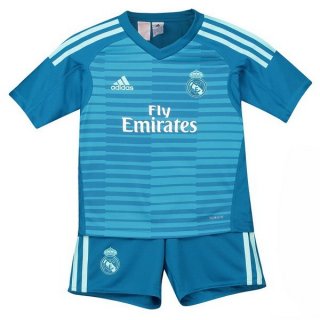 Maillot Real Madrid Exterieur Enfant Gardien 2018 2019 Bleu