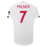Maillot Liverpool NO.7 Milner Exterieur 2019 2020 Blanc