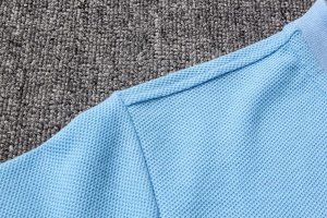 Polo Ensemble Complet Manchester City 2018 2019 Bleu Clair