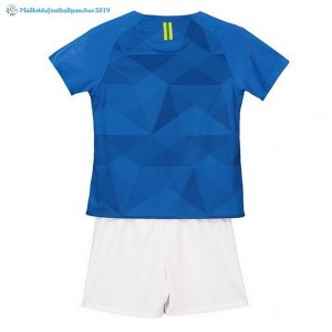 Maillot Brésil Exterieur Enfant 2018 Bleu