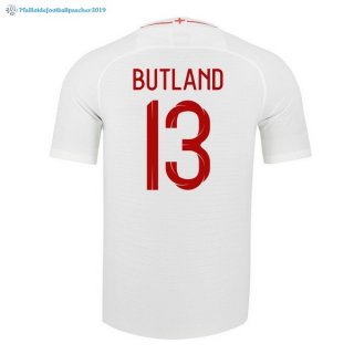 Maillot Angleterre Domicile Butland 2018 Blanc Maillot Angleterre Domicile Butland 2018 Blanc