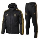 Veste Vers Le Bas Real Madrid Ensemble Complet 2019 2020 Noir