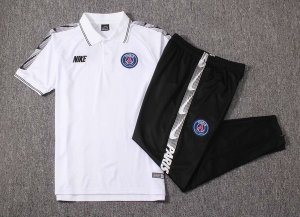 Polo Ensemble Complet Paris Saint Germain 2019 2020 Blanc