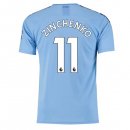 Maillot Manchester City NO.11 Zinchenko Domicile 2019 2020 Bleu