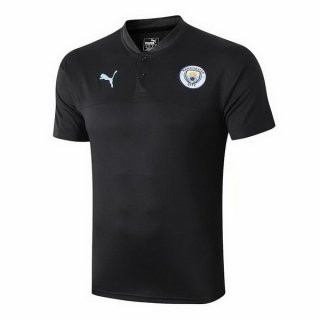 Polo Manchester City 2019 2020 Noir Bleu Polo Manchester City 2019 2020 Noir Bleu