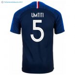 Maillot France Domicile Umtiti 2018 Bleu