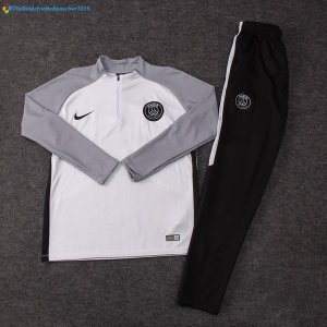 Survetement Paris Saint Germain 2017 2018 Gris Noir