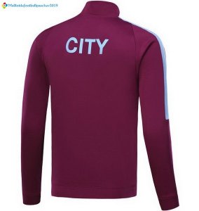 Survetement Manchester City Enfant 2017 2018 Rouge Marine Noir