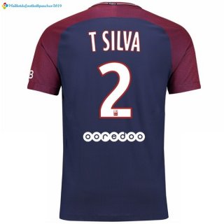 Maillot Paris Saint Germain Domicile T Silva 2017 2018