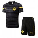 Maillot Entrainement Borussia Dortmund Ensemble Complet 2022 2023 Gris