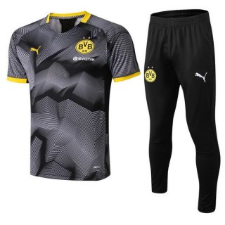 Entrainement Borussia Dortmund Ensemble Complet 2018 2019 Gris Noir