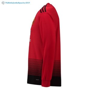 Maillot Manchester United Domicile ML 2018 2019 Rouge