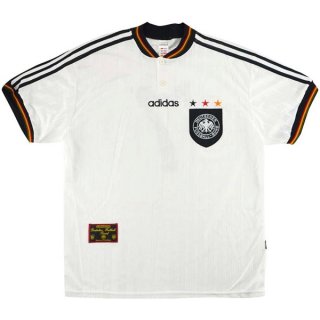 Maillot Allemagne Domicile Retro 1996 Blanc Maillot Allemagne Domicile Retro 1996 Blanc