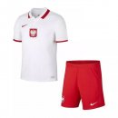 Maillot Pologne Domicile Enfant 2021 Blanc