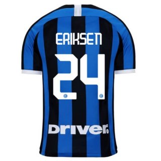 Maillot Inter Milan NO.24 Eriksen Domicile 2019 2020 Bleu Maillot Inter Milan NO.24 Eriksen Domicile 2019 2020 Bleu