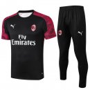 Entrainement AC Milan Ensemble Complet 2019 2020 Noir Blanc Rouge