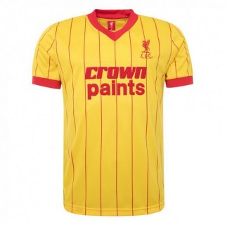 Maillot Liverpool Exterieur Retro 1982 1983 Jaune