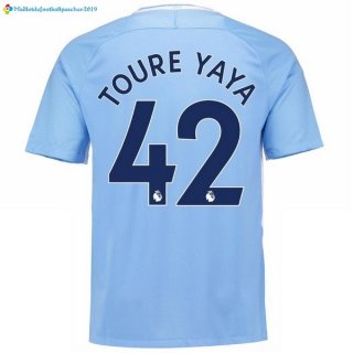Maillot Manchester City Domicile Toure Yaya 2017 2018 Maillot Manchester City Domicile Toure Yaya 2017 2018