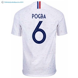 Maillot France Exterieur Pogba 2018 Blanc