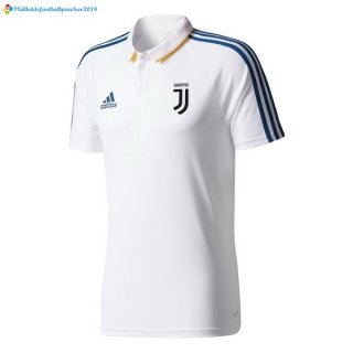 Polo Juventus 2017 2018 Blanc Bleu