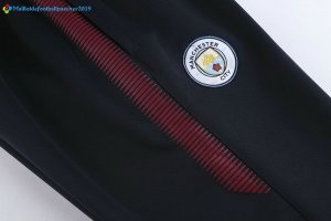 Survetement Manchester City 2017 2018 Rouge Marine Noir