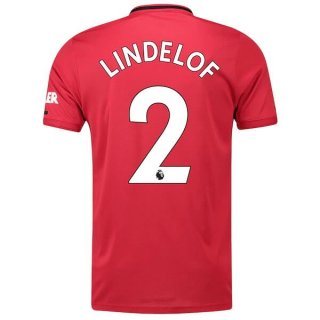 Maillot Manchester United NO.2 Lindelof Domicile 2019 2020 Rouge Maillot Manchester United NO.2 Lindelof Domicile 2019 2020 Rouge