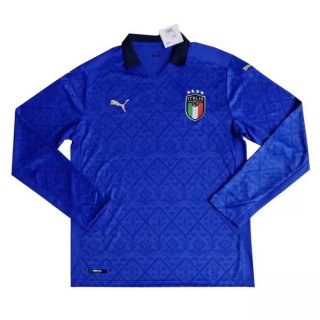 Thailande Maillot Italie Domicile ML 2020 Bleu Thailande Maillot Italie Domicile ML 2020 Bleu
