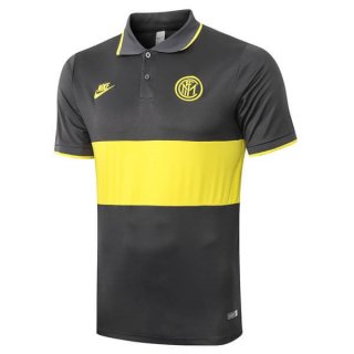 Polo Inter Milan 2019 2020 Jaune Gris