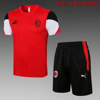 Entrainement AC Milan Ensemble Complet 2022 Rouge Noir Entrainement AC Milan Ensemble Complet 2022 Rouge Noir
