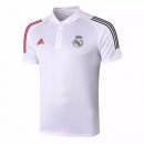 Polo Real Madrid 2020 2021 Blanc Rouge