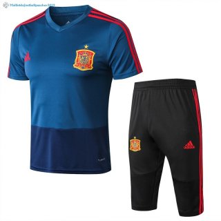 Maillot Entrainement Espagne Ensemble Complet 2018 Bleu