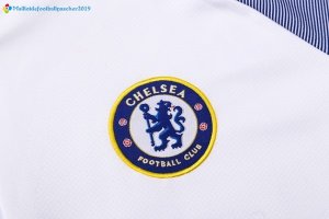 Survetement Chelsea 2017 2018 Blanc Gris Bleu