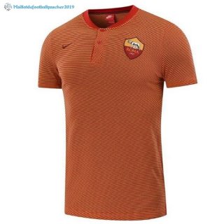 Polo AS Roma 2017 2018 Orange Marine Polo AS Roma 2017 2018 Orange Marine