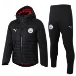 Veste Vers Le Bas Manchester City Ensemble Complet 2019 2020 Noir