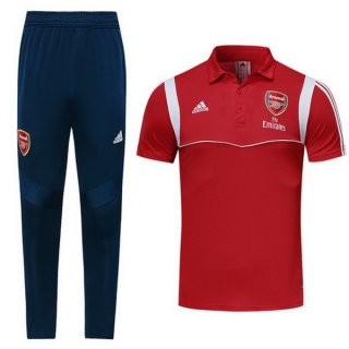 Polo Ensemble Complet Arsenal 2019 2020 Rouge