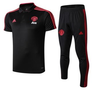 Polo Manchester Ensemble Complet United 2018 2019 Noir Polo Manchester Ensemble Complet United 2018 2019 Noir
