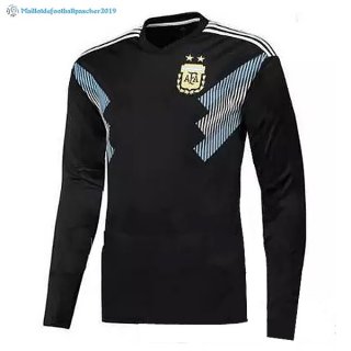 Maillot Argentine Exterieur ML 2018 Noir Bleu