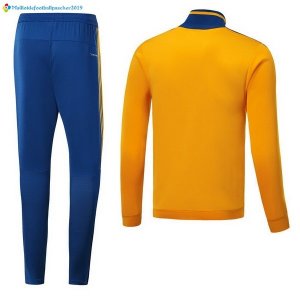 Survetement Juventus 2017 2018 Jaune Bleu