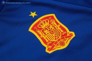 Survetement Espagne 2018 Bleu Rouge