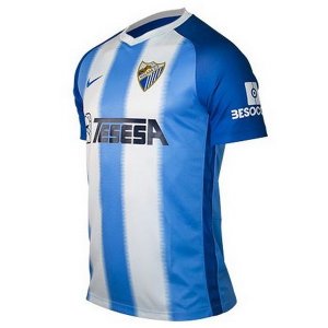 Maillot Málaga Domicile 2018 2019 Bleu Blanc