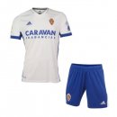 Maillot Real Zaragoza Domicile Enfant 2020 2021 Blanc Bleu